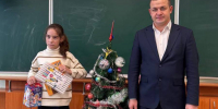 Дед Мороз исполнил желание Е. Пырковой - Урмарский район