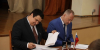 Состоялось подписание договора о сотрудничестве между Гимназией №1 им. В.И. Ленина (г. Ульяновск) и Урмарской СОШ им. Г.Е. Егорова - Урмарский район